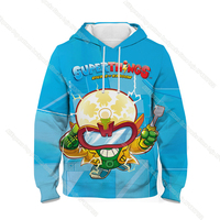 Dzieci Super Zings bluza z kapturem chłopcy dziewczęta Cartoon swetry z nadrukiem 3D dzieci Superzings bluza Harajuku Streetwear wiosna zima 3